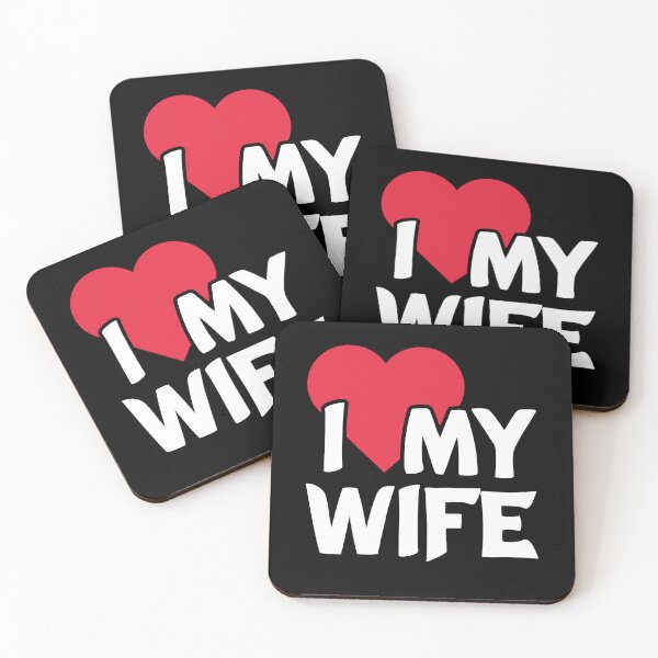 Item preview, I Love My Wife, Wife & Husband Matching Couple designed and sold by ClumsyCat.