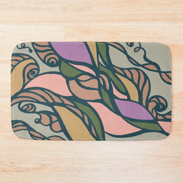 Item preview, Colorful modern curly line art pattern designed and sold by jeanyun48.