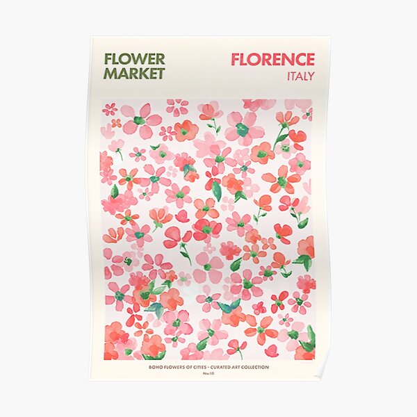 Natural Flower Florence Poster Poster