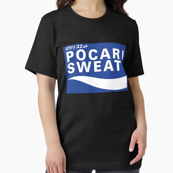 Vista previa del artículo con la obra «POCARI SWEAT sobre fondo azul Camiseta clásica.png», diseñado y vendido por ThomasDanin.
