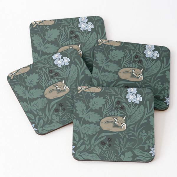 Item preview, Fox Floral Pattern designed and sold by VickyCloset.