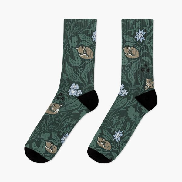 Item preview, Fox Floral Pattern designed and sold by VickyCloset.