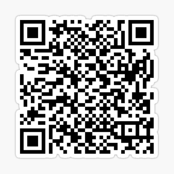 "Qr Code rickroll" Sticker for Sale by TProductions | Redbubble