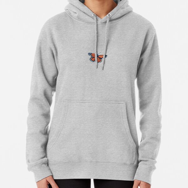 embroidered butterfly hoodie