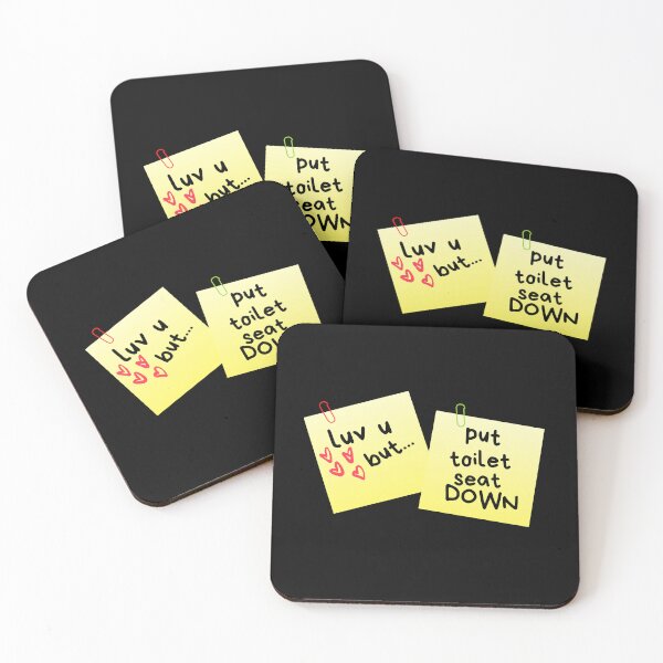 Item preview, I Love U But...Put The Toilet Seat Down Sticky Memo designed and sold by leBoosh-Designs.