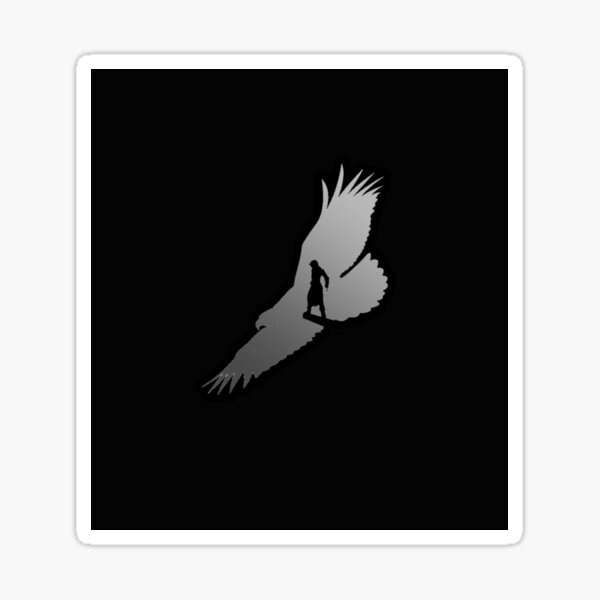 Eagle black Sleeveless Top Sticker