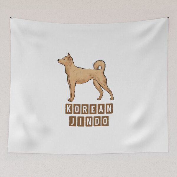 Item preview, Korean Jindo Dog Illustration Gift For Jindo Lovers designed and sold by JooArtPrints  ★★★★★.
