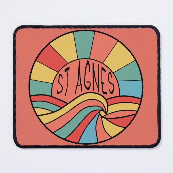 Item preview, St Agnes Sunset Cornwall Cornish Green Red Yellow designed and sold by cashewdays.