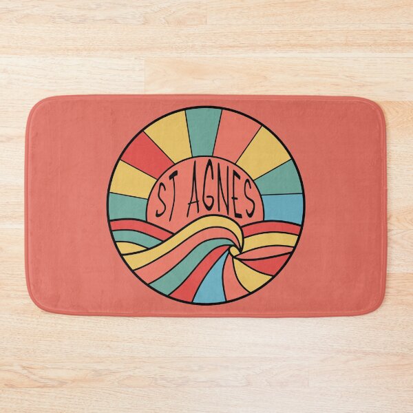 Item preview, St Agnes Sunset Cornwall Cornish Green Red Yellow designed and sold by cashewdays.