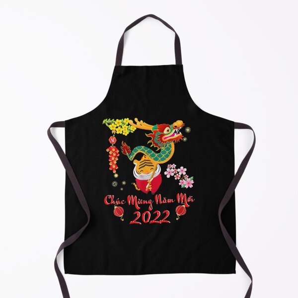 Item preview, Happy New Year 2022 Lunar New Year Vietnamese Tiger Dragon designed and sold by TordEngstrom.
