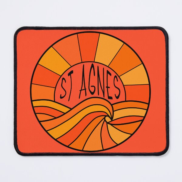 Item preview, St Agnes Sunset Cornwall Cornish Red Orange Yellow designed and sold by cashewdays.