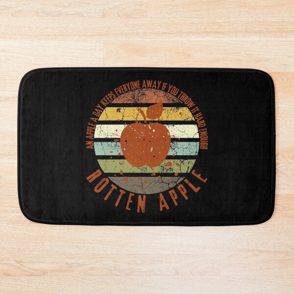 Item preview, Grunge Sunset Rotten Apple Distressed An Apple a Day Keeps Everyone Away If You Throw It Hard Enough designed and sold by Nathalie Aynié.