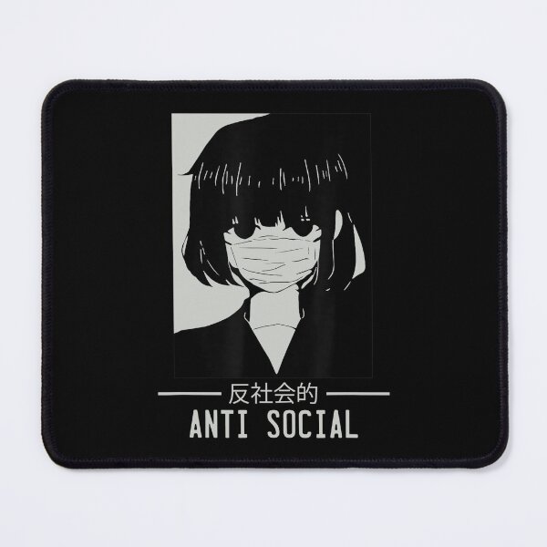 Item preview, Anti Social Japanese Text Aesthetic Vaporwave Anime Gift T-Shirt designed and sold by stanton88.