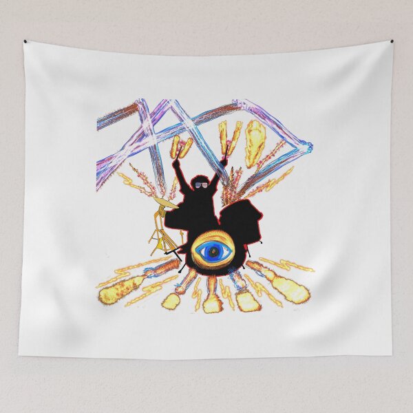 Item preview,  Crazy Drummer On Fire  American Style designed and sold by MottoDigging.