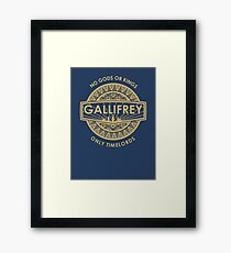 Gallifrey - No Gods or Kings, only Timelords Framed Print