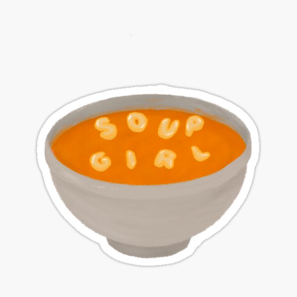 Item preview, Soup Girl Sticker designed and sold by JulesStrickland.