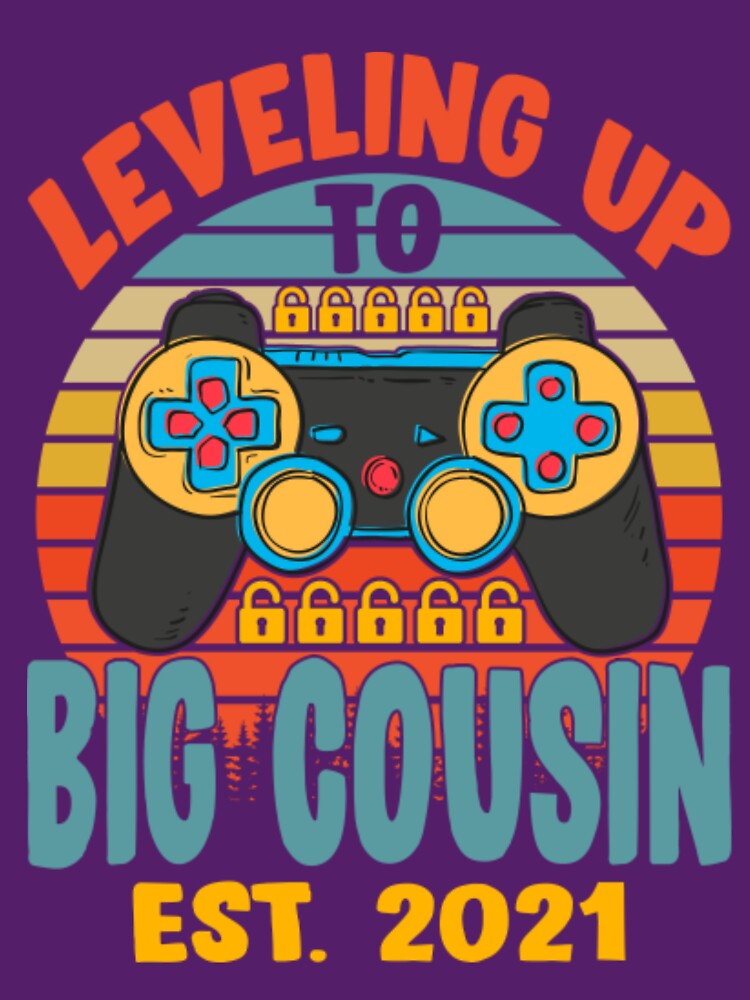 Disover Leveling Up To Big Cousin 2021 Pregnancy Announcem Classic T-Shirt
