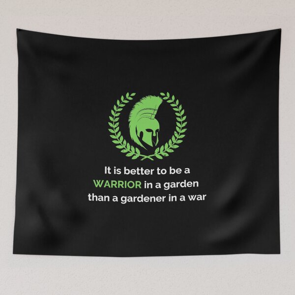 Item preview, Warrior in a garden designed and sold by sub-culture.