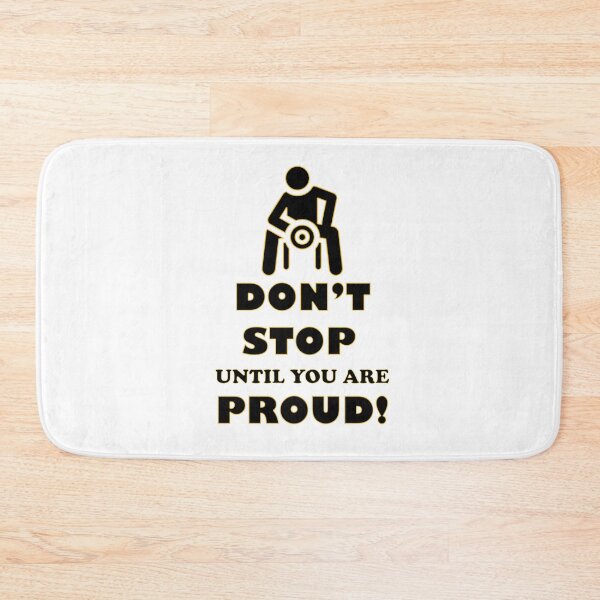 Item preview, Don't stop until you're proud Motivational gym designed and sold by MotiveStuff.