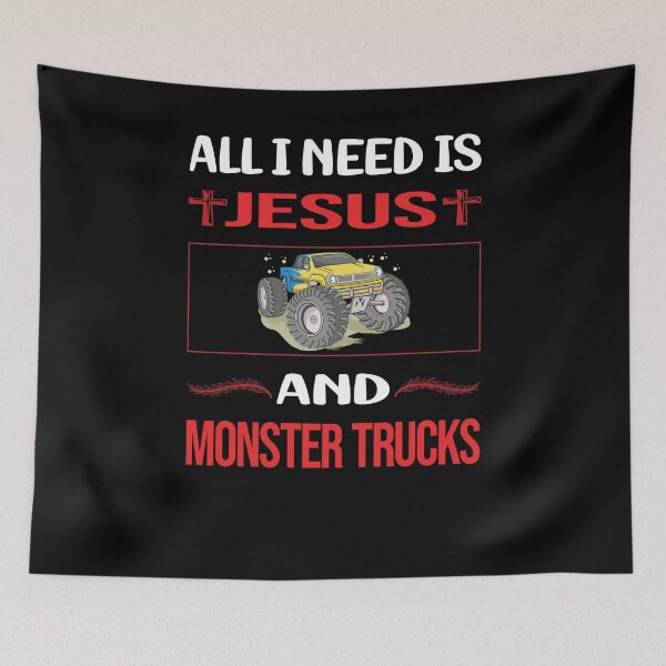 Item preview, Funny Jesus Monster Truck Trucks designed and sold by DougPoulos.