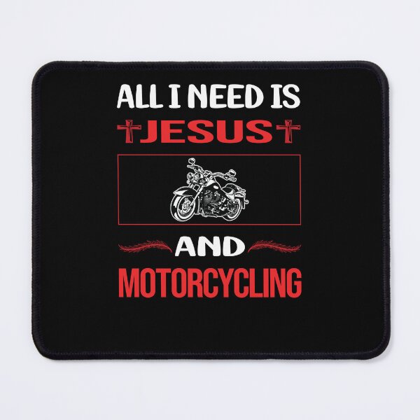 Item preview, Funny Jesus Motorcycling Motorcycle Motorbike Motorbiker Biker designed and sold by DougPoulos.