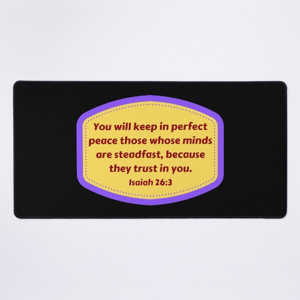 Item preview, Bible Verse Isaiah 26:3 designed and sold by Prayingwarrior.