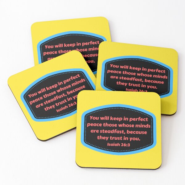 Item preview, Bible Verse Isaiah 26:3 designed and sold by Prayingwarrior.