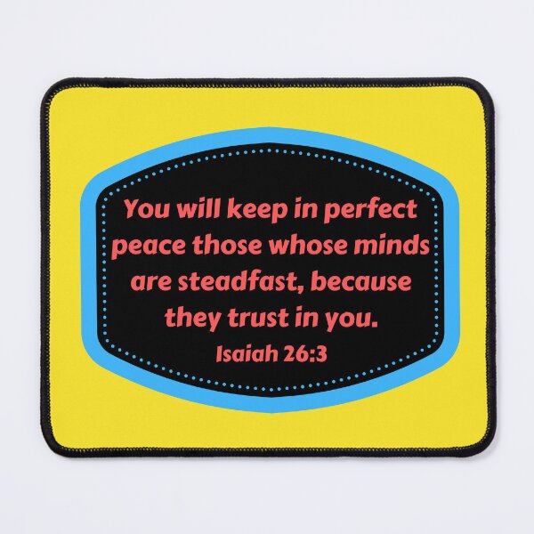 Item preview, Bible Verse Isaiah 26:3 designed and sold by Prayingwarrior.