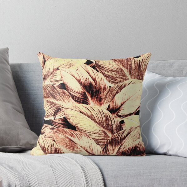 Item preview, Elegant beige white leaves pattern designed and sold by fowons.