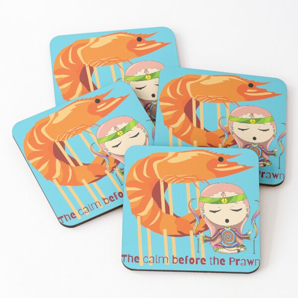 Item preview, The calm before the Prawn meditation - in the Big Prawn range of designs  designed and sold by Container  of Dreams.
