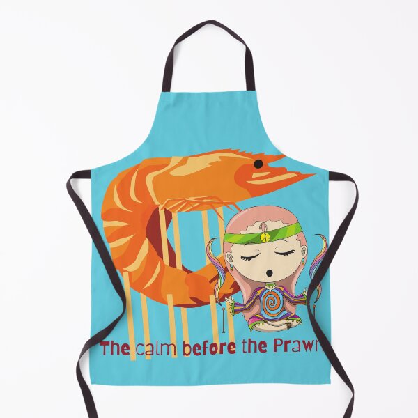 Item preview, The calm before the Prawn meditation - in the Big Prawn range of designs designed and sold by Container of Dreams.