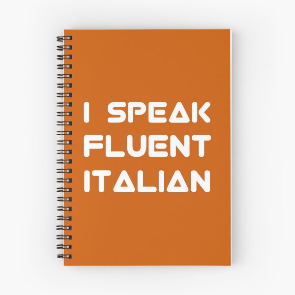 Item preview, I Speak Fluent Italian White Text designed and sold by Design-Maniya.