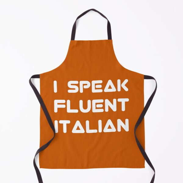 Item preview, I Speak Fluent Italian White Text designed and sold by Design-Maniya.