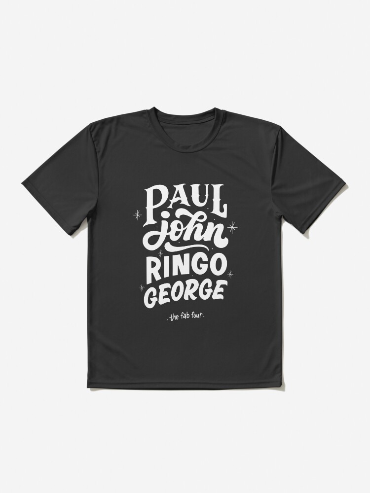 Beatles names t shirt best sale