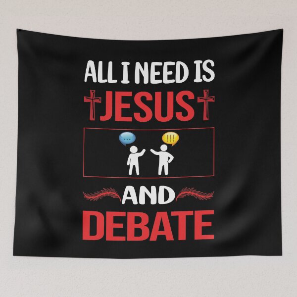 Item preview, Funny Jesus Debate designed and sold by FifineCroteau.