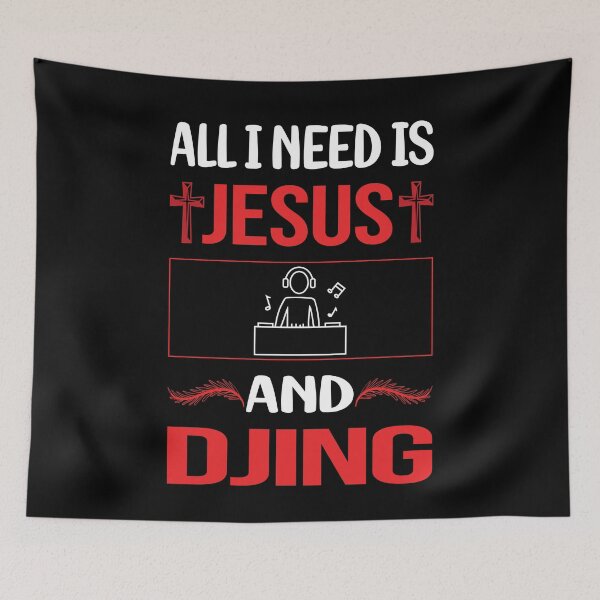 Item preview, Funny Jesus Djing DJ Disc Jockey Deejay designed and sold by FifineCroteau.