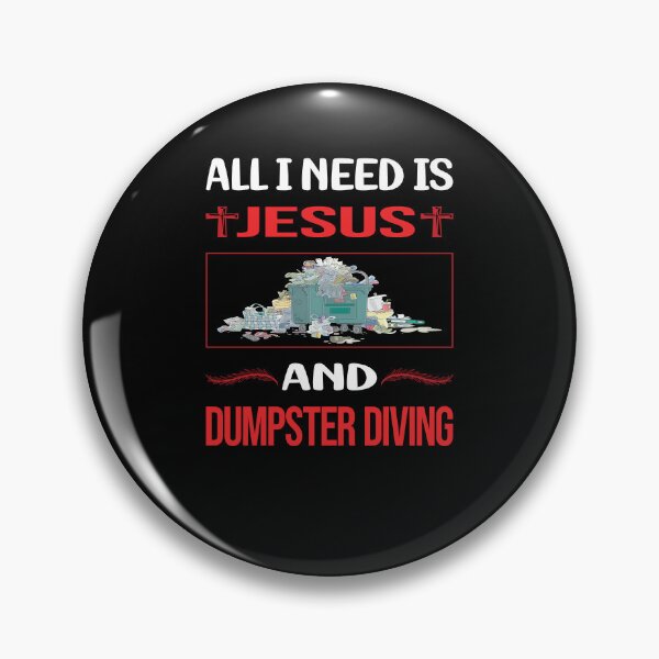 Item preview, Funny Jesus Dumpster Diving designed and sold by FifineCroteau.