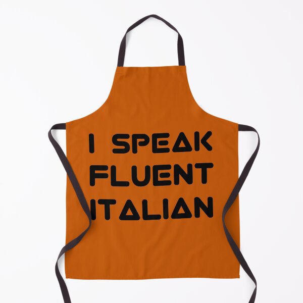 Item preview, I Speak Fluent Italian Black Text designed and sold by Design-Maniya.