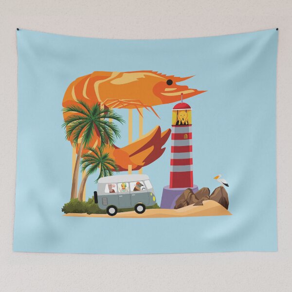 Item preview, Prawn Springs - in the Big Prawn range of designs  designed and sold by Container  of Dreams.