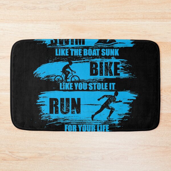 Item preview, Swim Like The Boat Sunk Bike Like You Stole It Run For Your Life, Sport Triathlon Classic T-Shirt.png designed and sold by MelanieLitten99.
