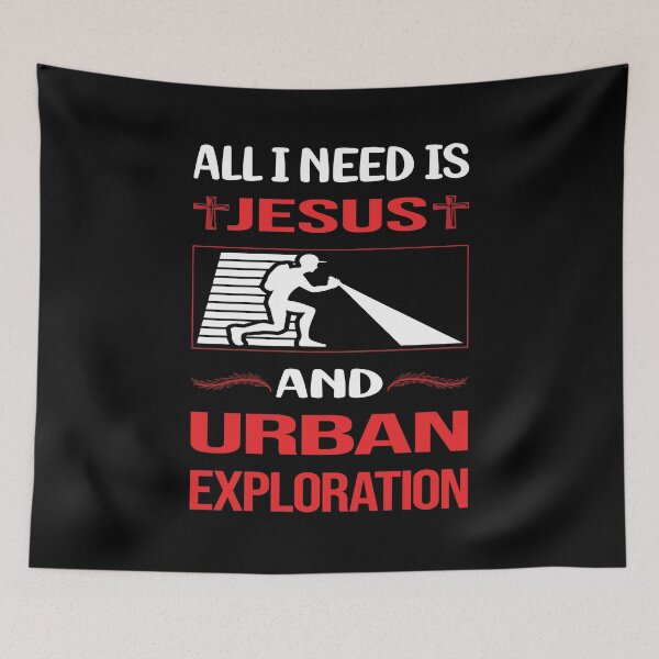 Item preview, Funny Jesus Urban Exploration designed and sold by SunnyShop123.
