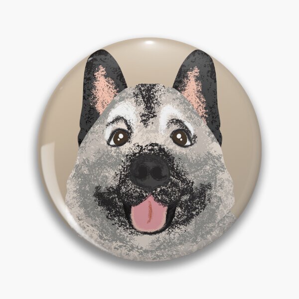 Item preview, Norwegian Elkhound Dog  designed and sold by Lulupainting.