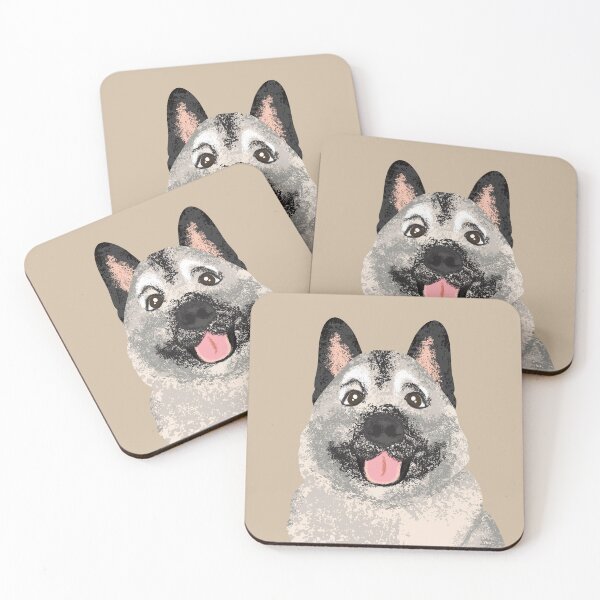 Item preview, Norwegian Elkhound Dog  designed and sold by Lulupainting.