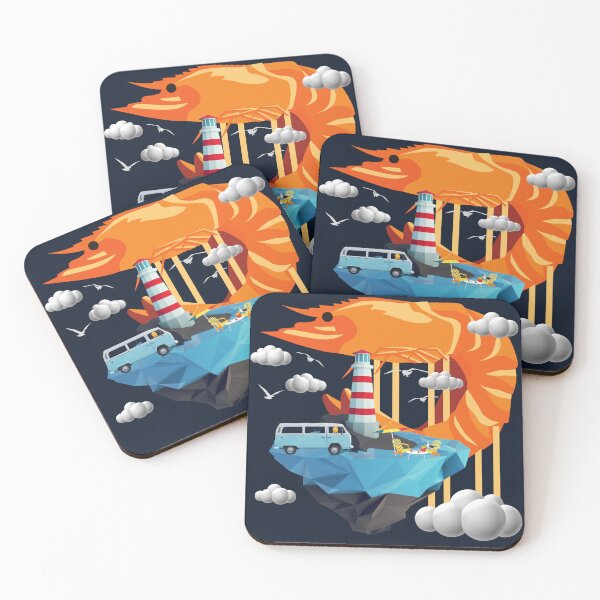 Item preview, Prawn Cloud Springs - in the Big Prawn range of designs  designed and sold by Container  of Dreams.