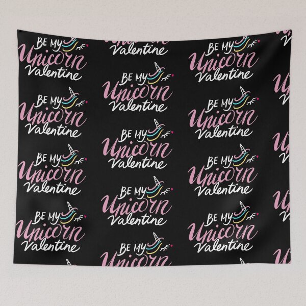 Item preview, Hey Unicorn Will You Be My Valentine White Art Print Pink Unicorn designed and sold by lineartdesigns.