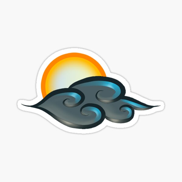 black cloud Sticker