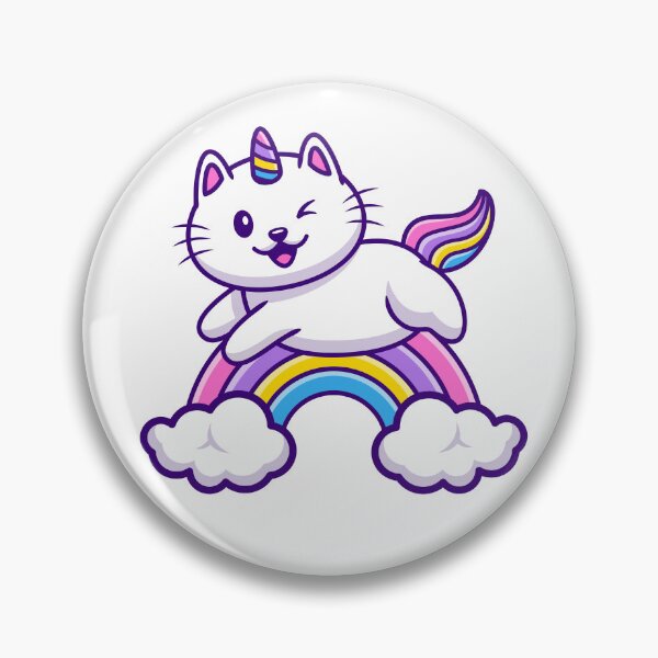 Artikelvorschau, Fliegende Regenbogen-Einhorn-Katze entworfen und verkauft von TuftedCat.