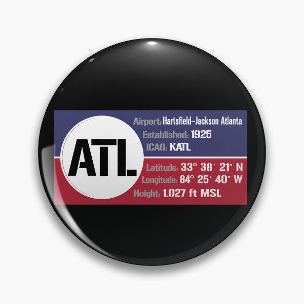 Item preview, ATL Atlanta Airport USA - Block Design designed and sold by FouDeeziner.