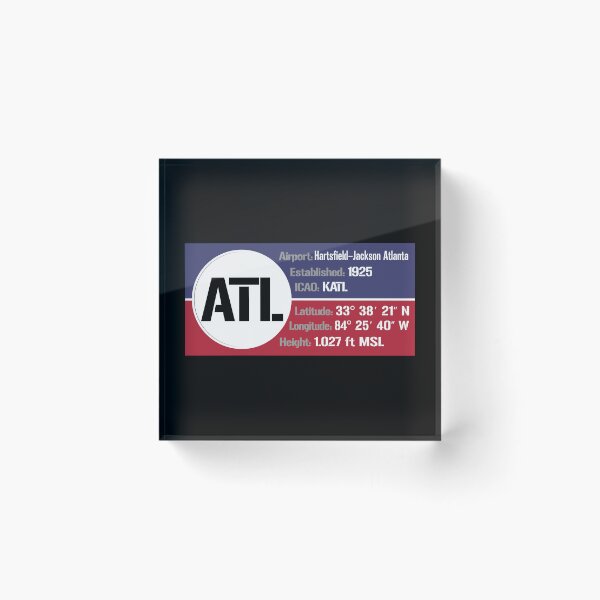Item preview, ATL Atlanta Airport USA - Block Design designed and sold by FouDeeziner.