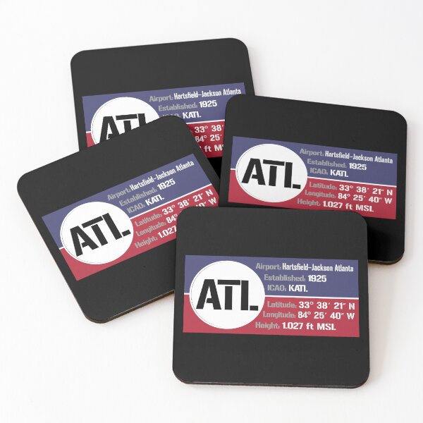 Item preview, ATL Atlanta Airport USA - Block Design designed and sold by FouDeeziner.